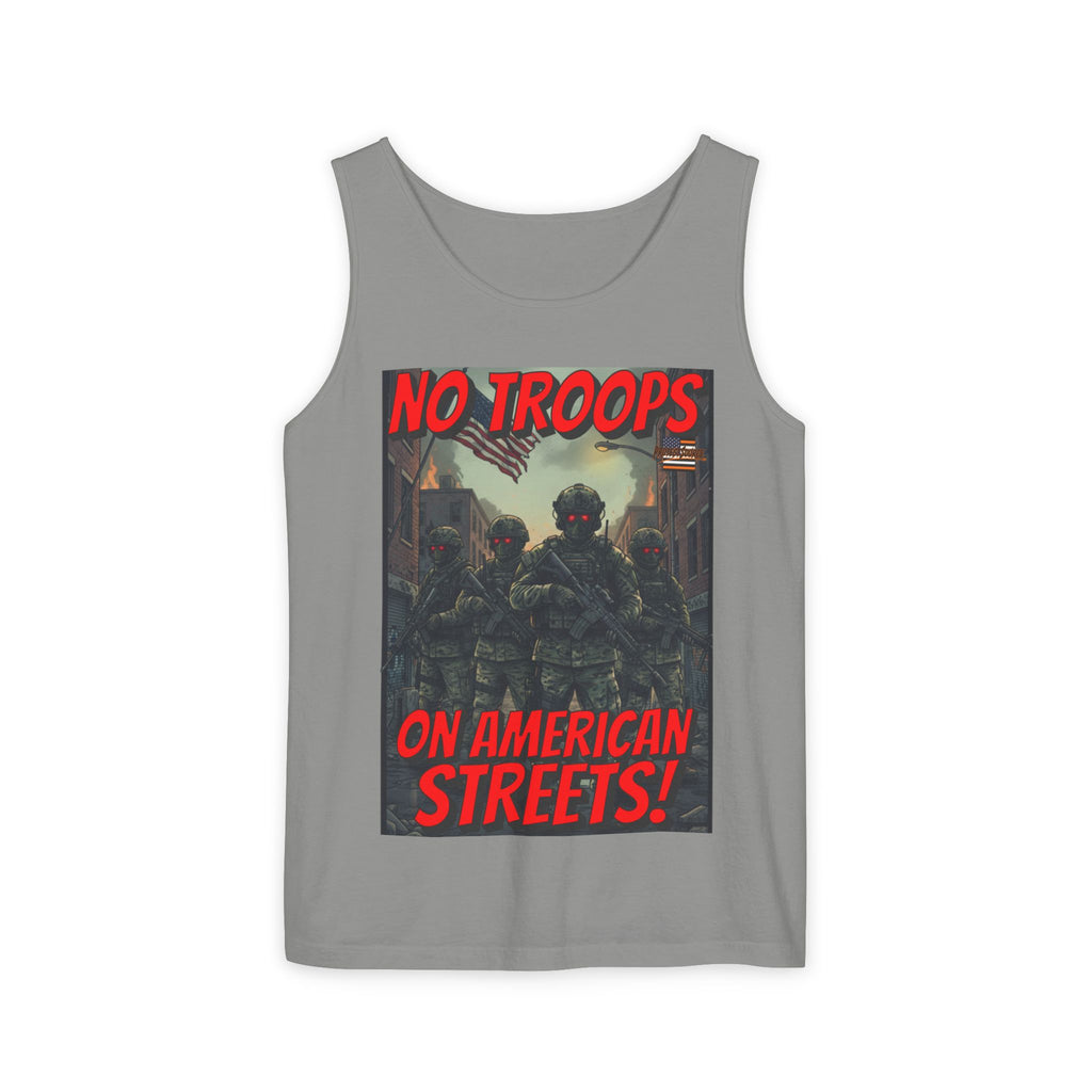 No Troops On American Streets Unisex Cotton Tank Top