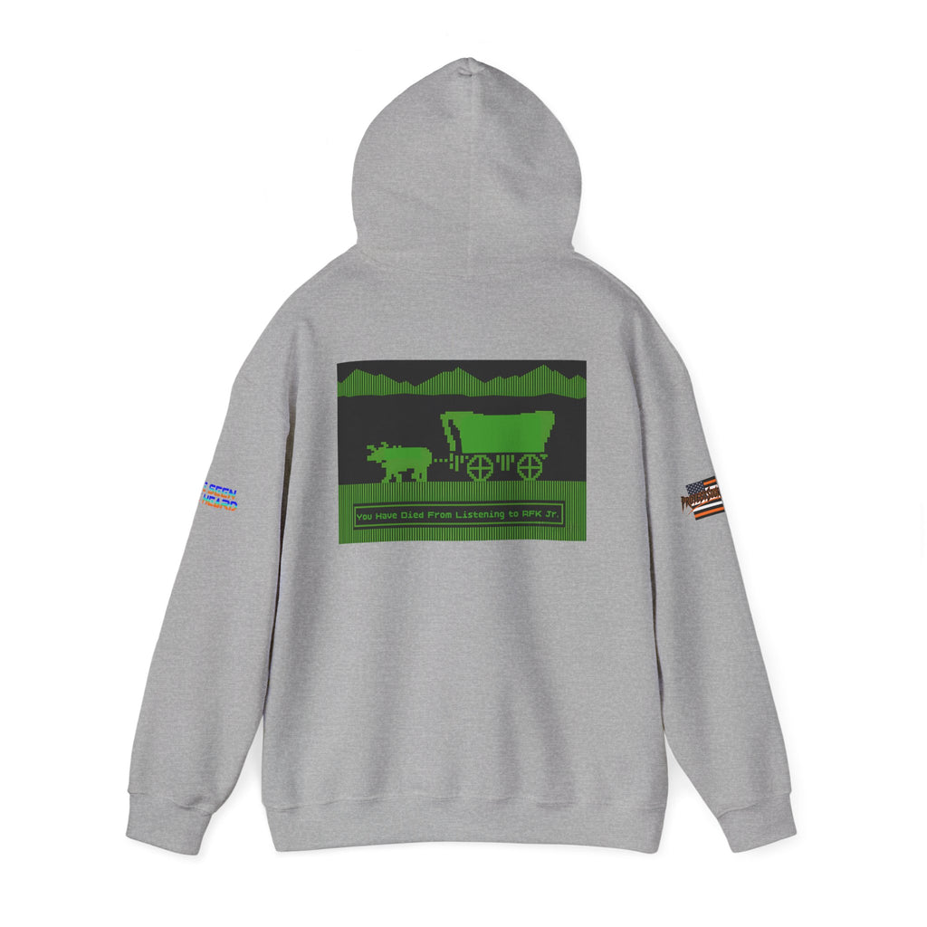 RFK Jr. Kills Unisex Heavy Blend Gildan Hoodie Sweatshirt, Casual Wear, Gift for Activists, Comfortable Protest Wear