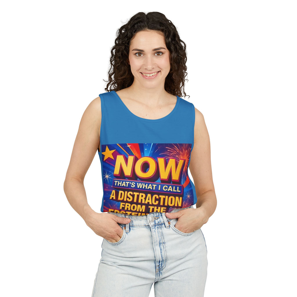 Now That's What I Call A Distraction Unisex Cotton Tank Top