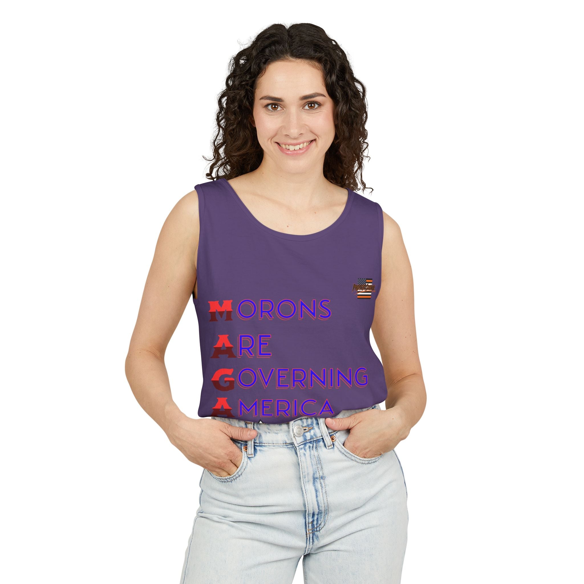 Morons Are Governing America Unisex Cotton Tank Top