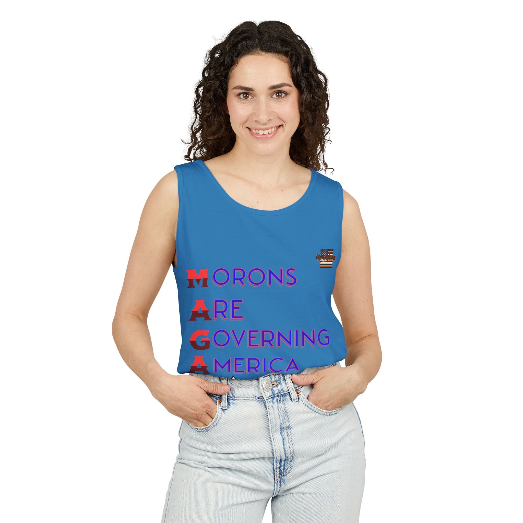 Morons Are Governing America Unisex Cotton Tank Top