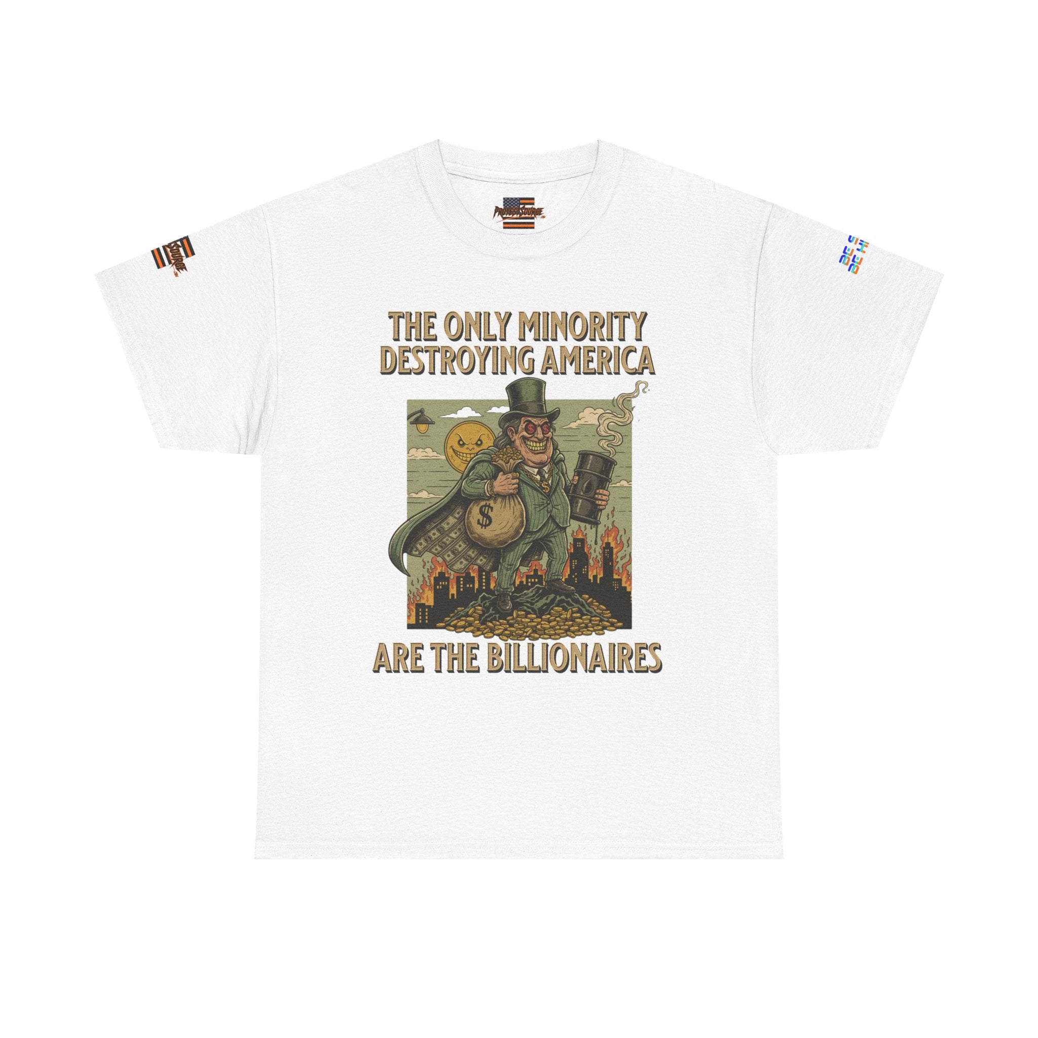 The Only Minority Destroying America Unisex Heavy Cotton Gildan Tee, Casual Wear, Gift for Activists, Comfortable Protest Wear