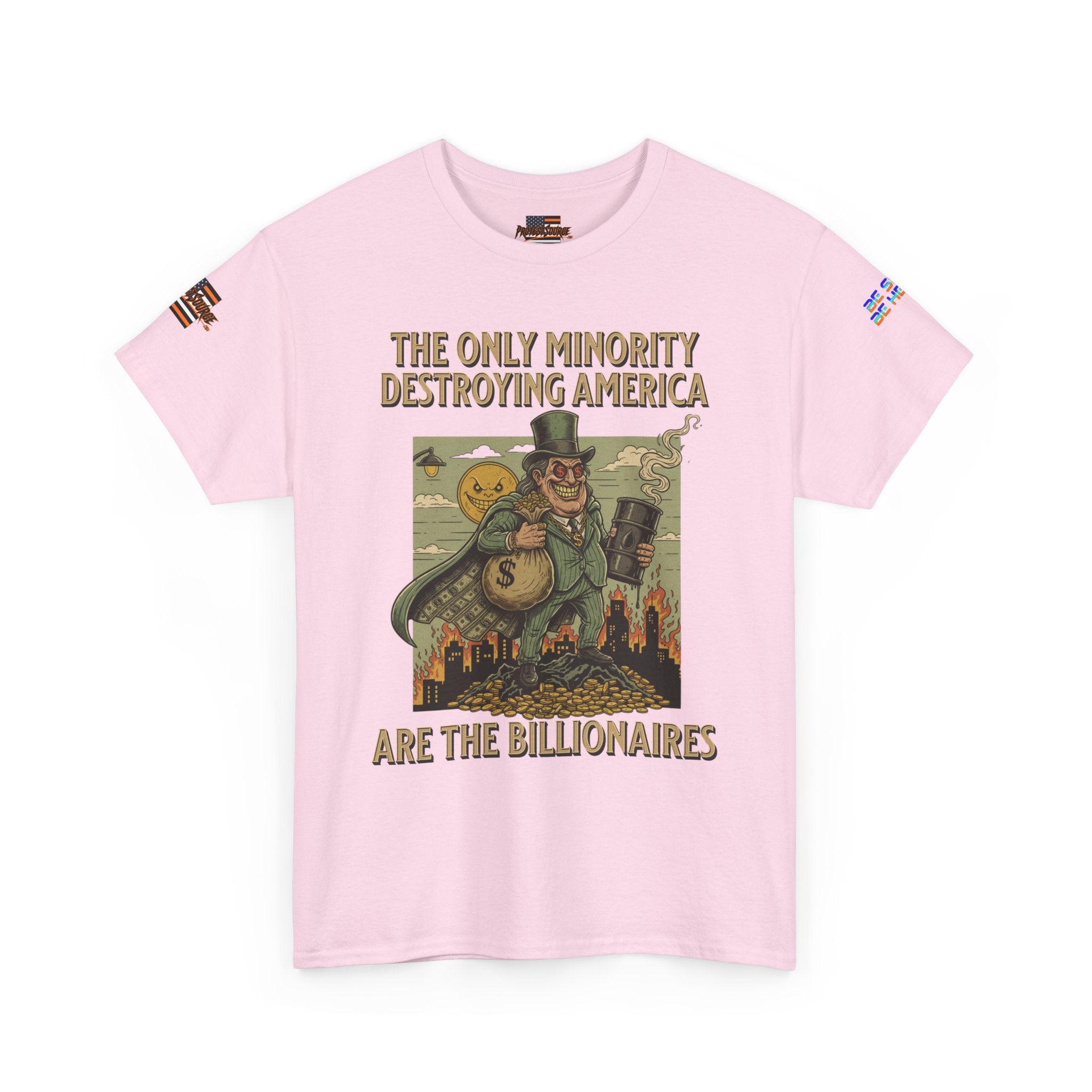 The Only Minority Destroying America Unisex Heavy Cotton Gildan Tee, Casual Wear, Gift for Activists, Comfortable Protest Wear