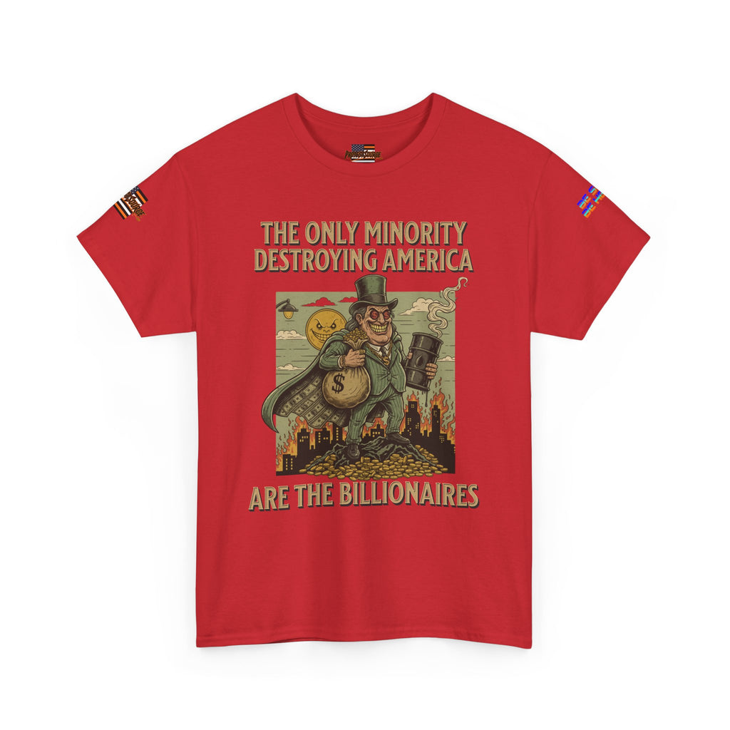 The Only Minority Destroying America Unisex Heavy Cotton Gildan Tee, Casual Wear, Gift for Activists, Comfortable Protest Wear