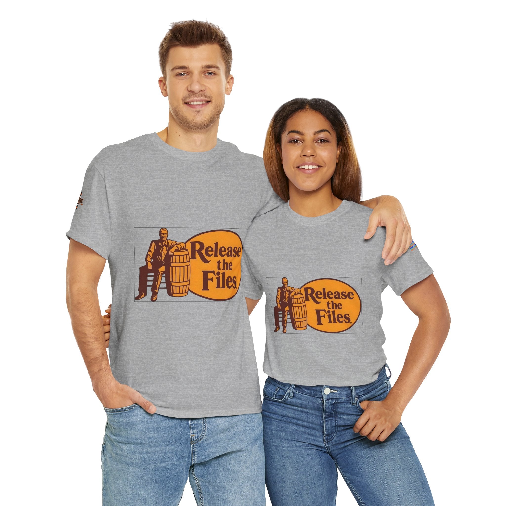 Release the Files Unisex Heavy Cotton Gildan Tee, Casual Wear, Gift for Activists, Comfortable Protest Wear