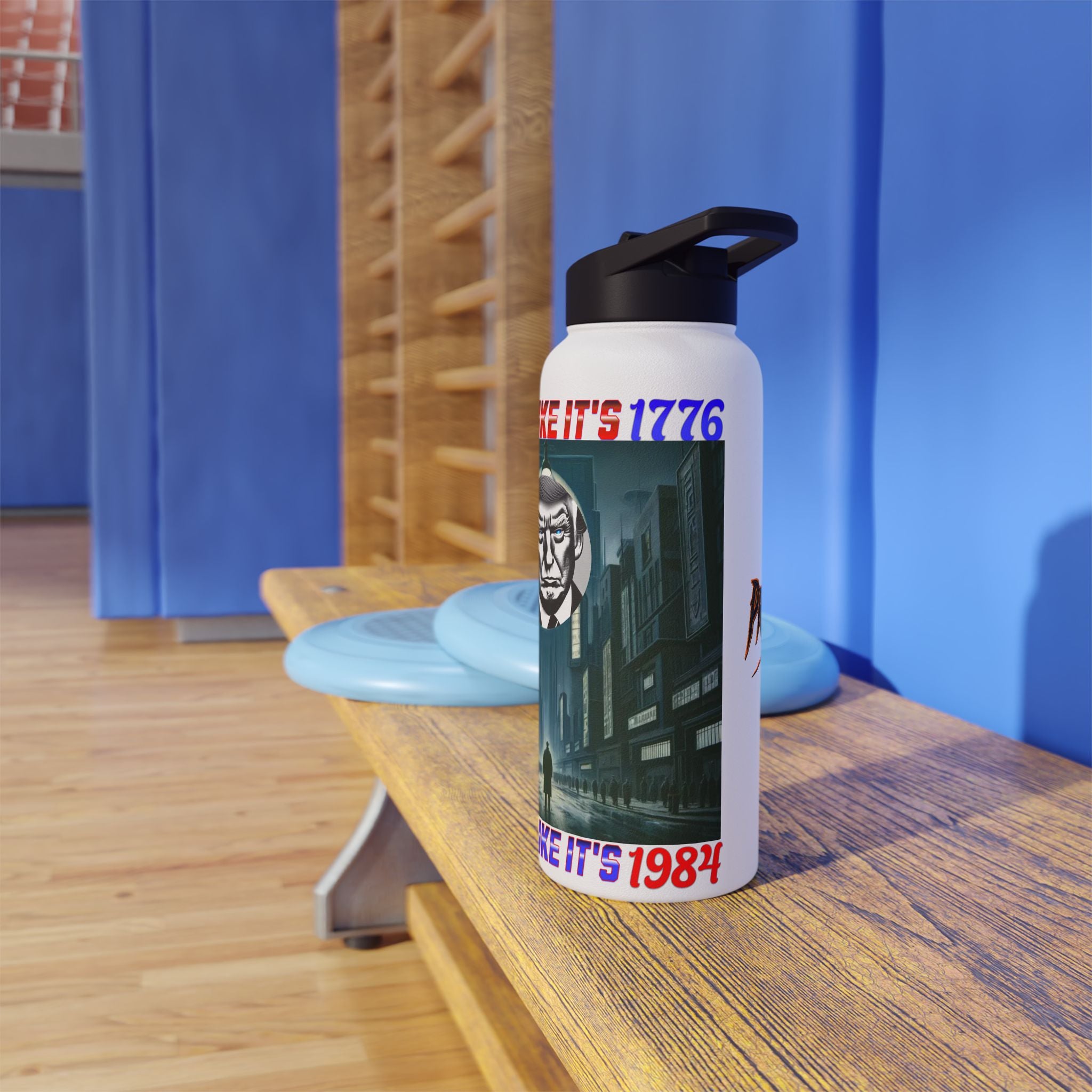 Resist Like It's 1776 Or Live Like It's 1984 Insulated 32 oz. Water Bottle