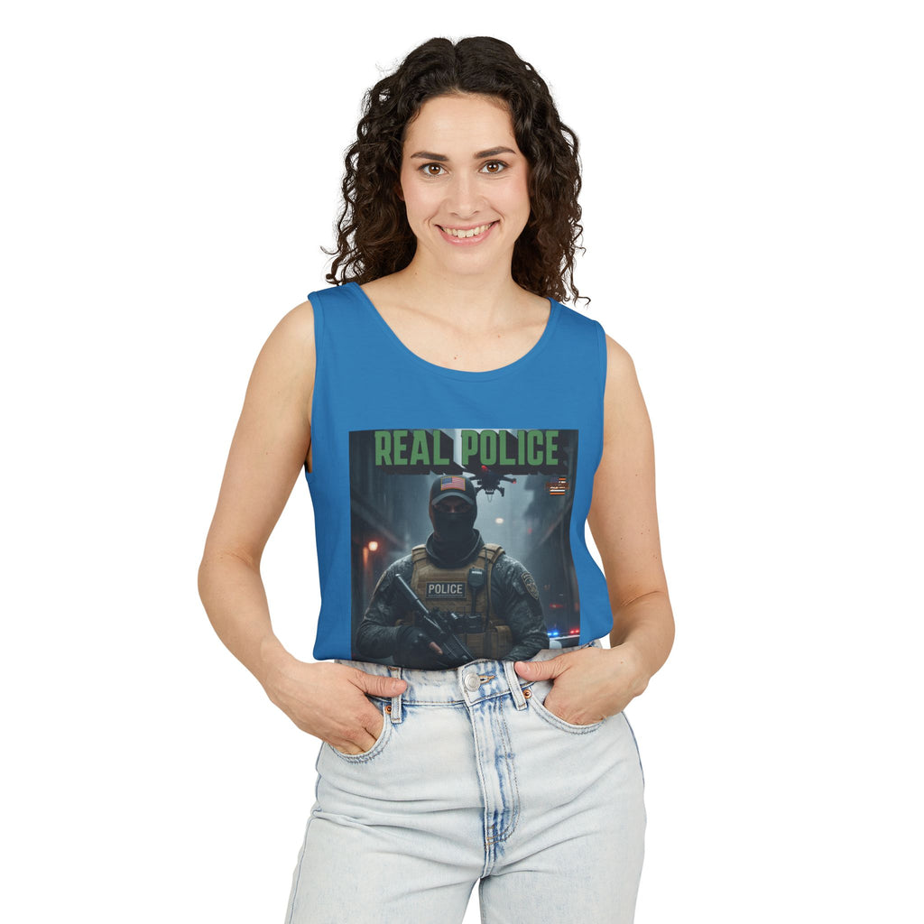 Real Police Don't Wear Masks Unisex Cotton Tank Top