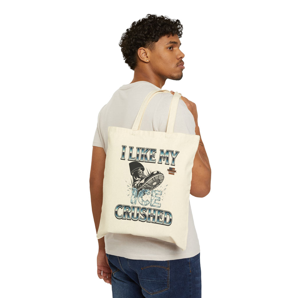 I Like My ICE Crushed Cotton Canvas Tote Bag