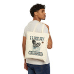 I Like My ICE Crushed Cotton Canvas Tote Bag