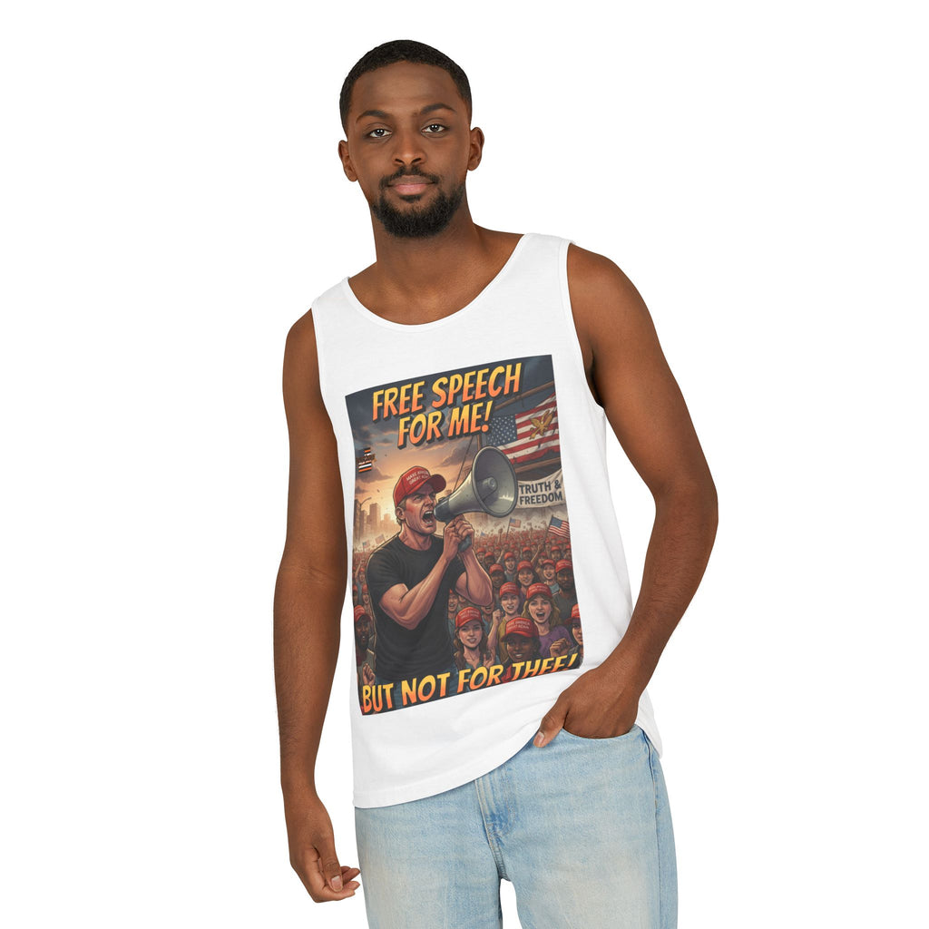 Free Speech For Me But Not For Thee Unisex Cotton Tank Top