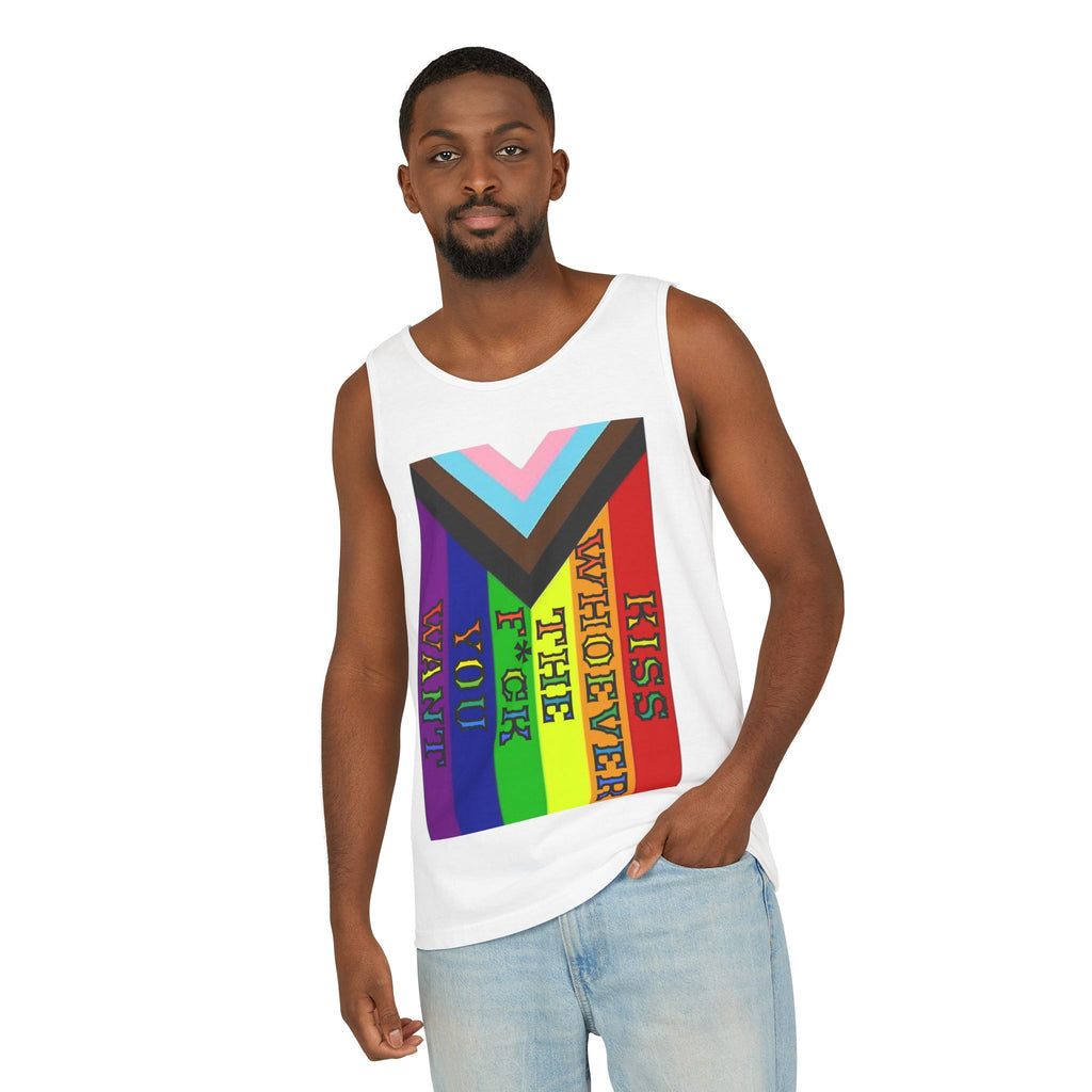 Kiss Whoever The F*ck You Want Unisex Cotton Tank Top