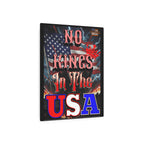 No Kings in the USA 16"X20" Aluminum Metal Protest Sign