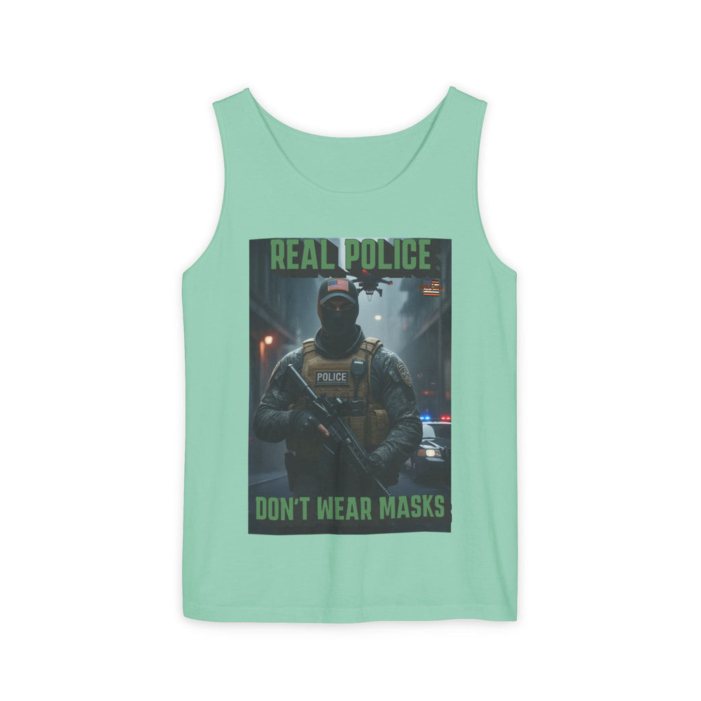Real Police Don't Wear Masks Unisex Cotton Tank Top