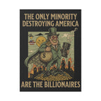 The Only Minority Destroying America 18"X24" Plastic Protest Yard Sign w/Wire Stand