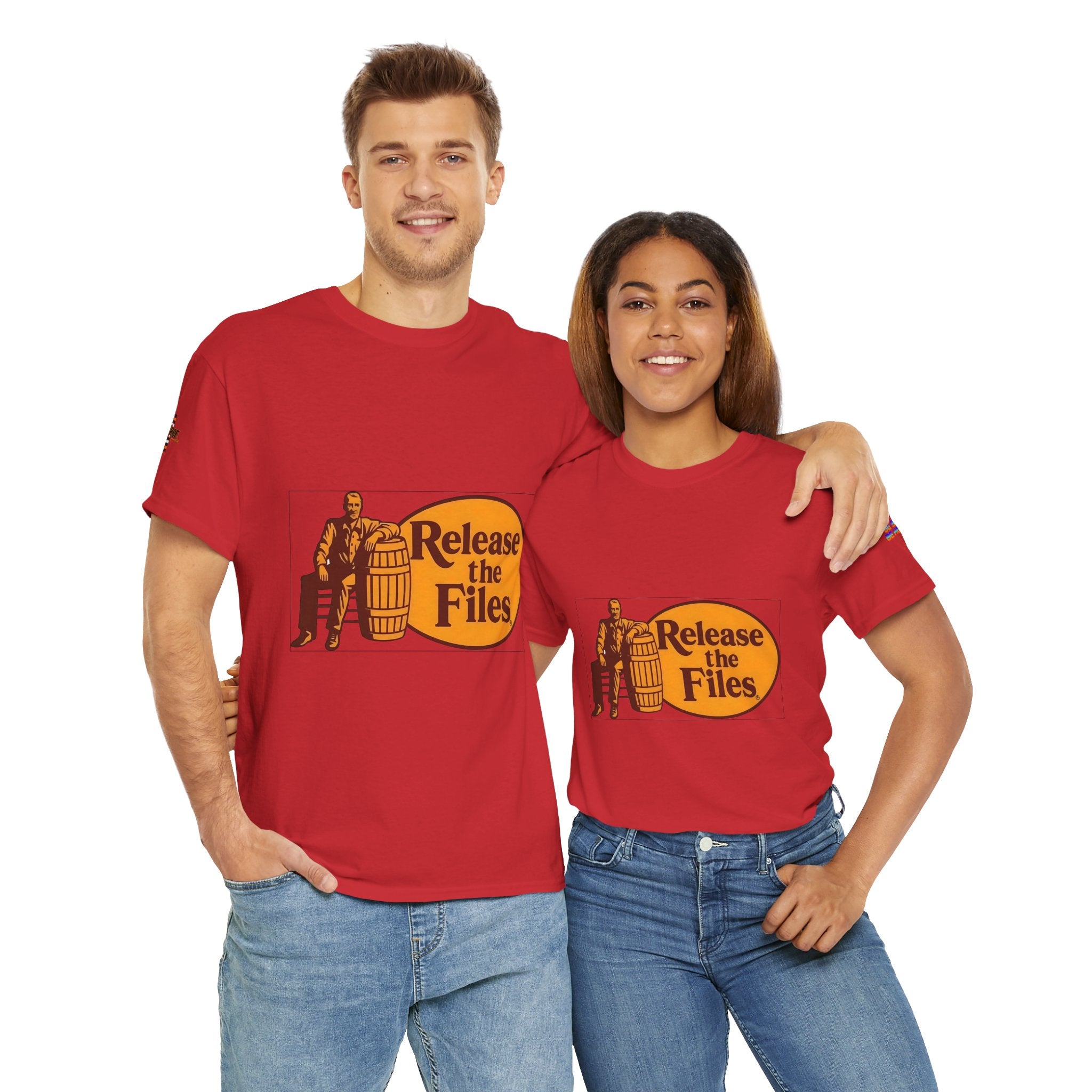 Release the Files Unisex Heavy Cotton Gildan Tee, Casual Wear, Gift for Activists, Comfortable Protest Wear