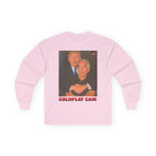 Trump and Epstein Coldplay Cam Long Sleeve Cotton Gildan Tee