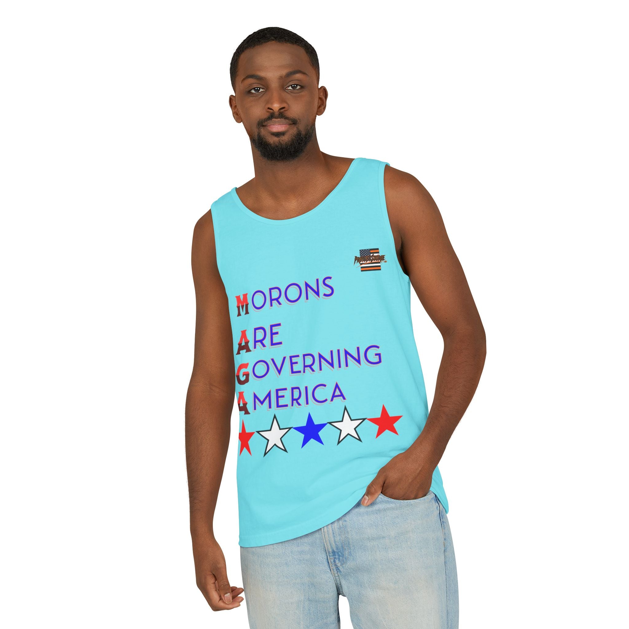 Morons Are Governing America Unisex Cotton Tank Top