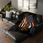 Agent Krasnov Protest-Themed 60" x 80" Velveteen Microfiber Blanket, Cozy, Soft Warmth for Activists, Great for Rallies, Home Decor, Gifting