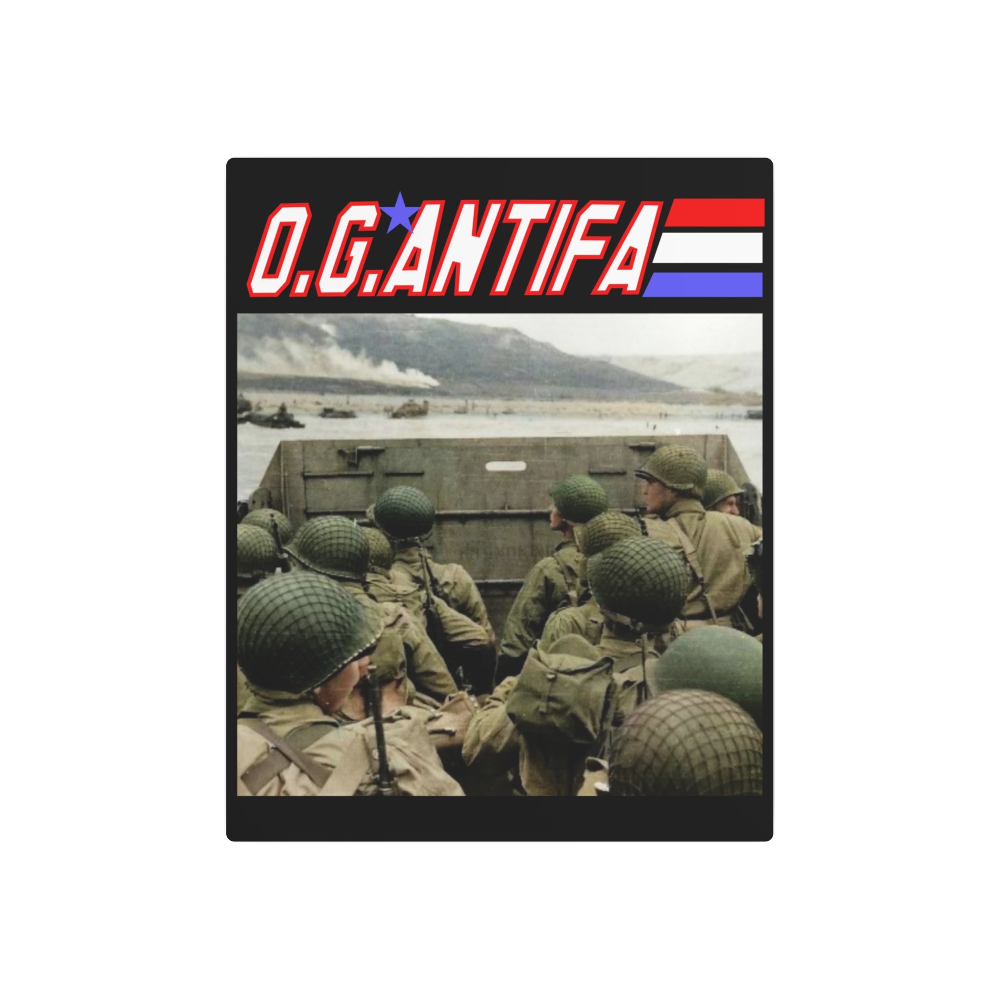 Original Antifa 16" X 20" Aluminum Metal Protest Sign