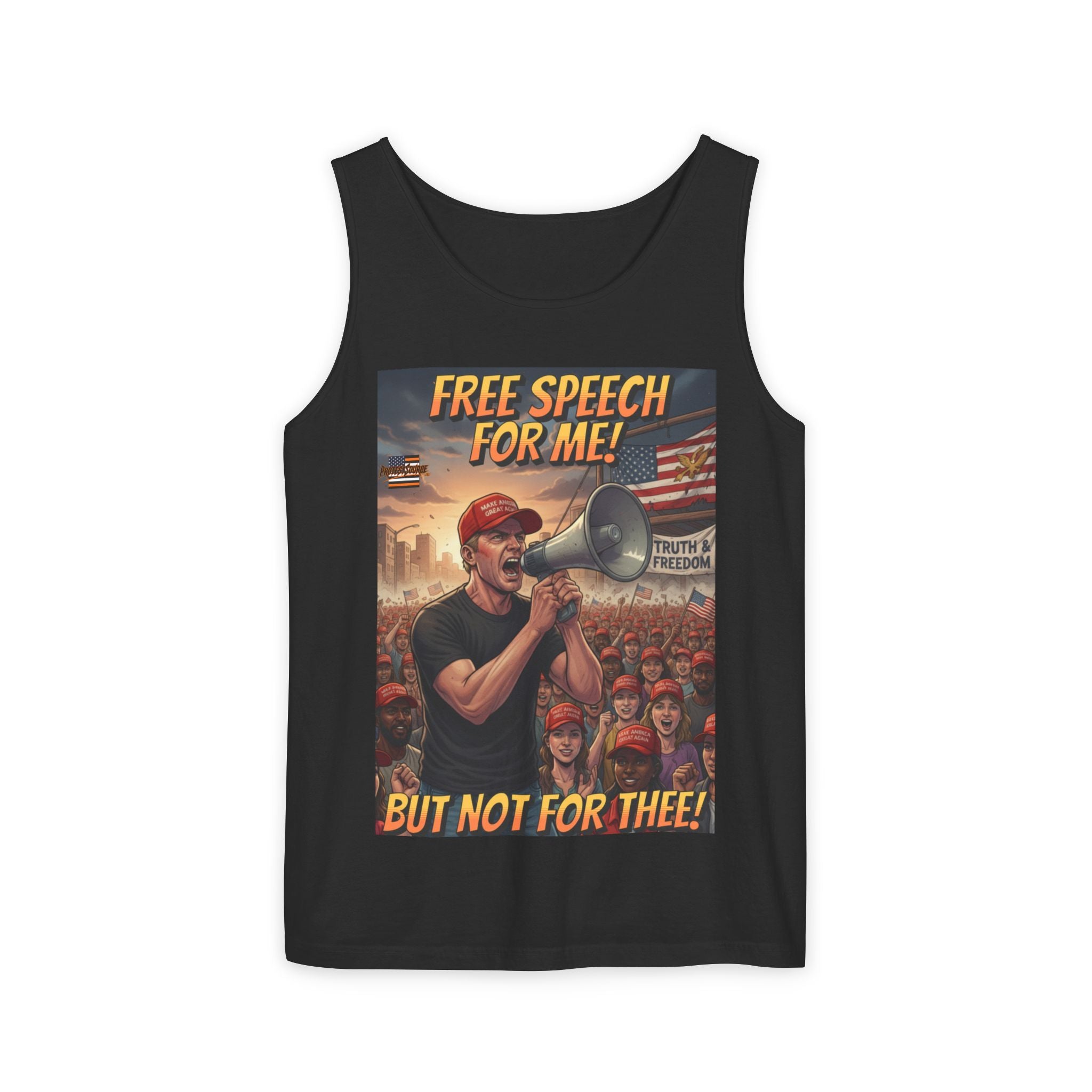 Free Speech For Me But Not For Thee Unisex Cotton Tank Top