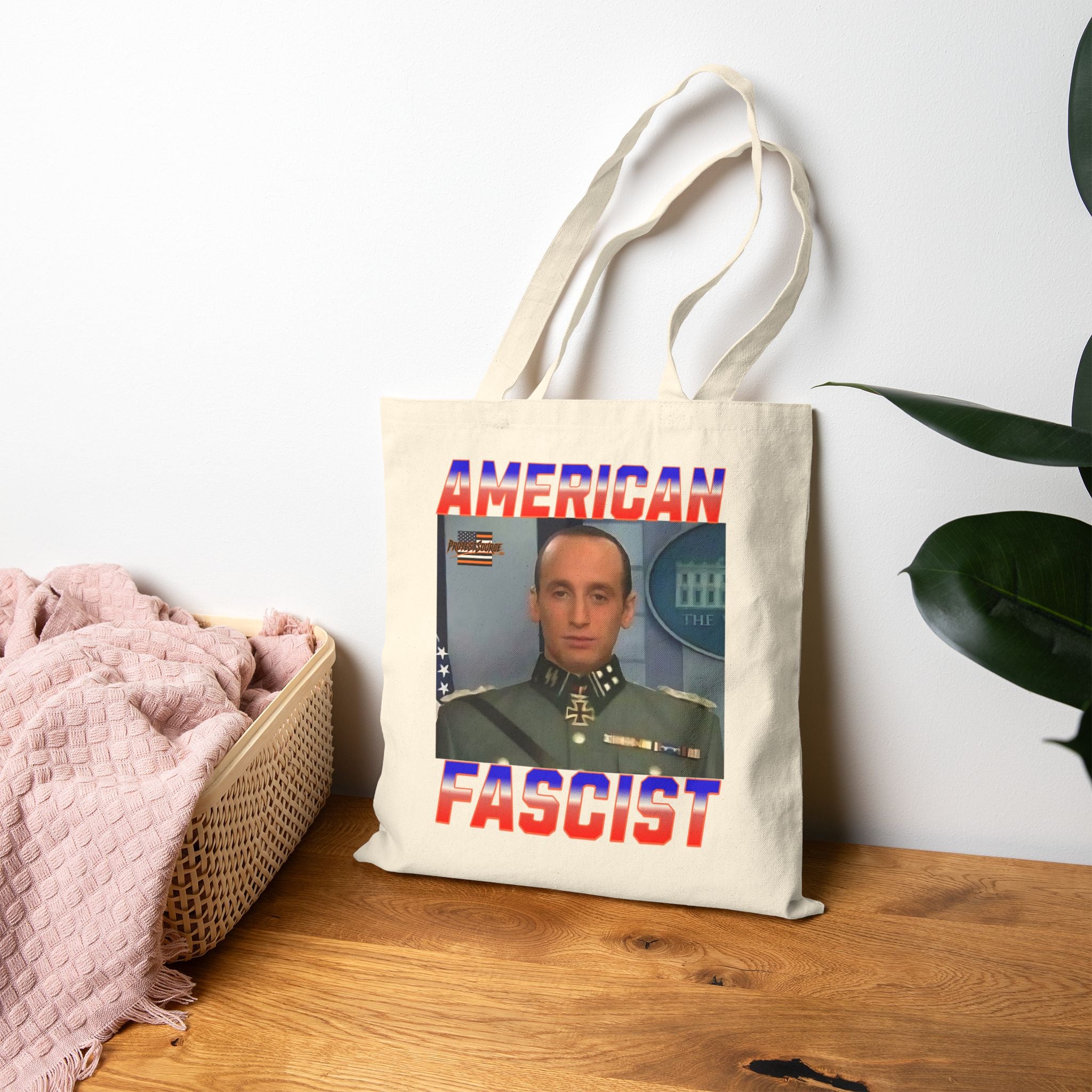 American Fascist Cotton Canvas Tote Bag