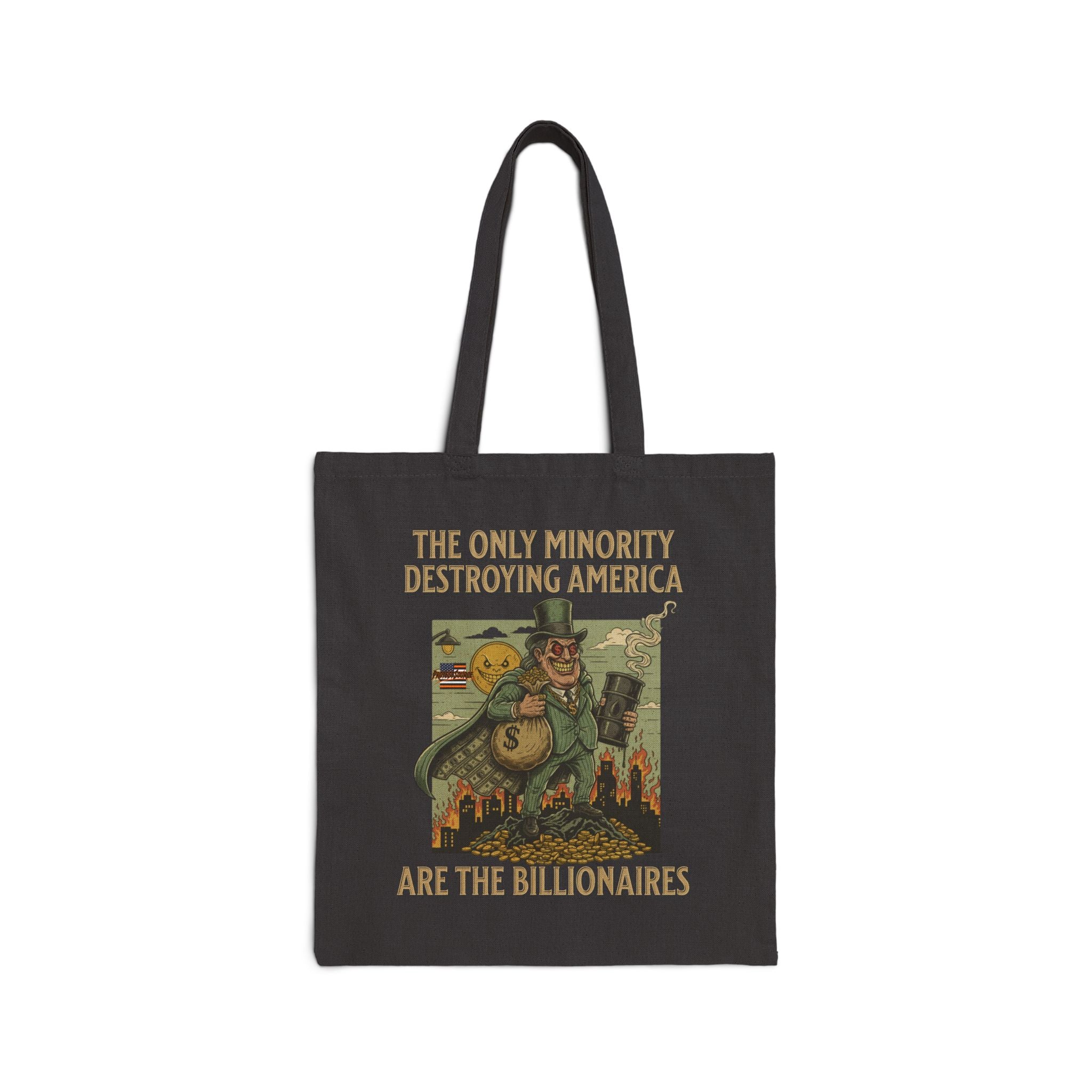 The Only Minority Destroying America Cotton Canvas Tote Bag