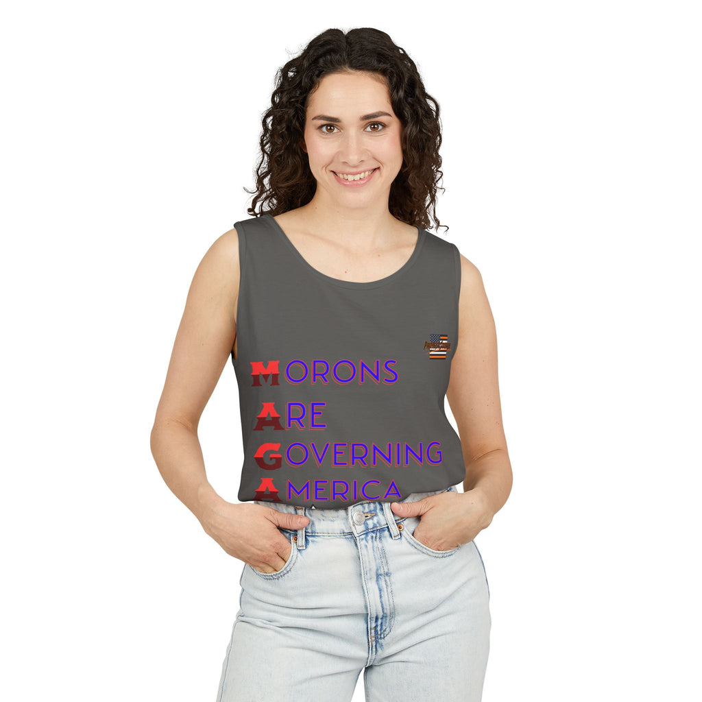 Morons Are Governing America Unisex Cotton Tank Top