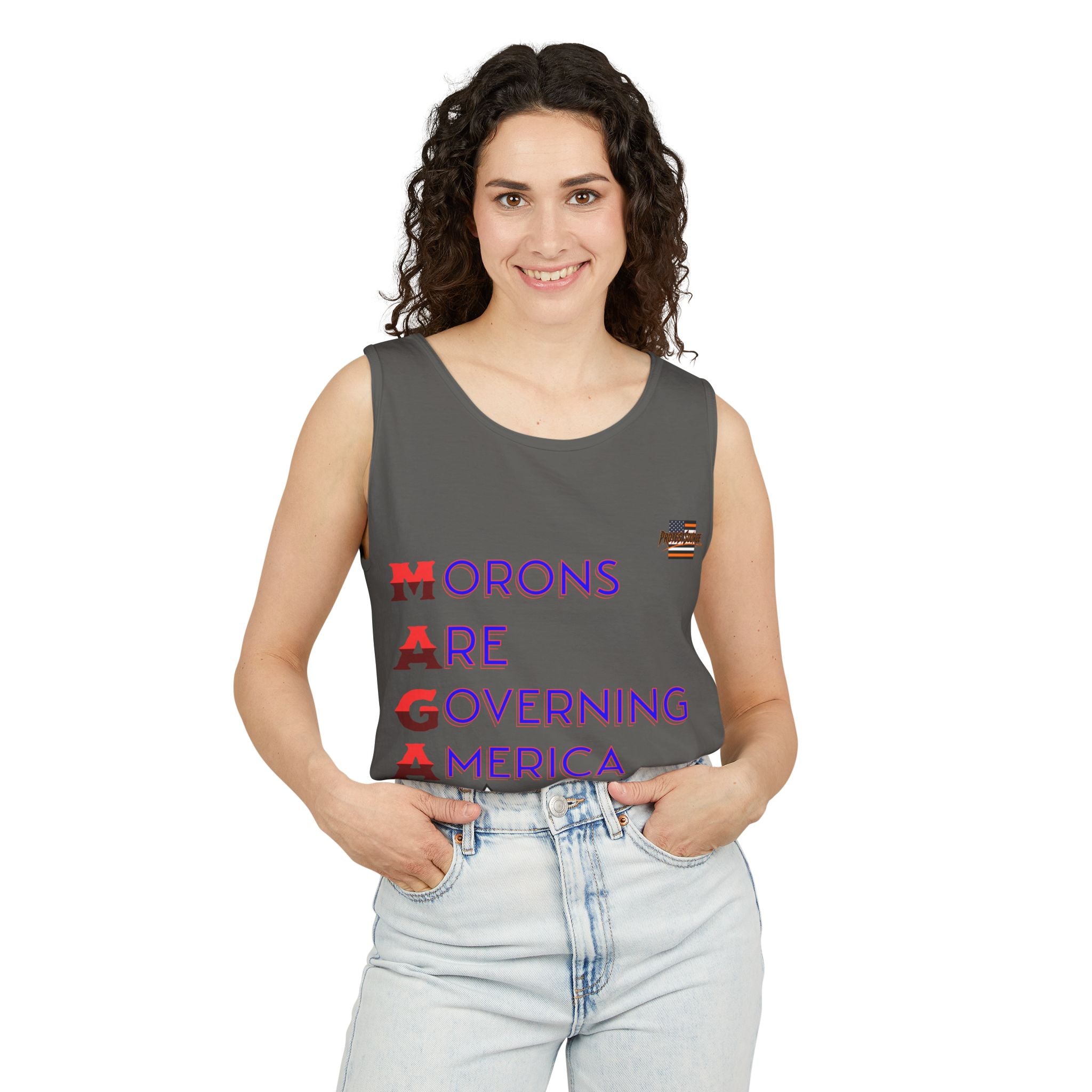 Morons Are Governing America Unisex Cotton Tank Top
