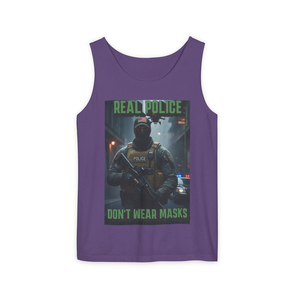 Real Police Don't Wear Masks Unisex Cotton Tank Top