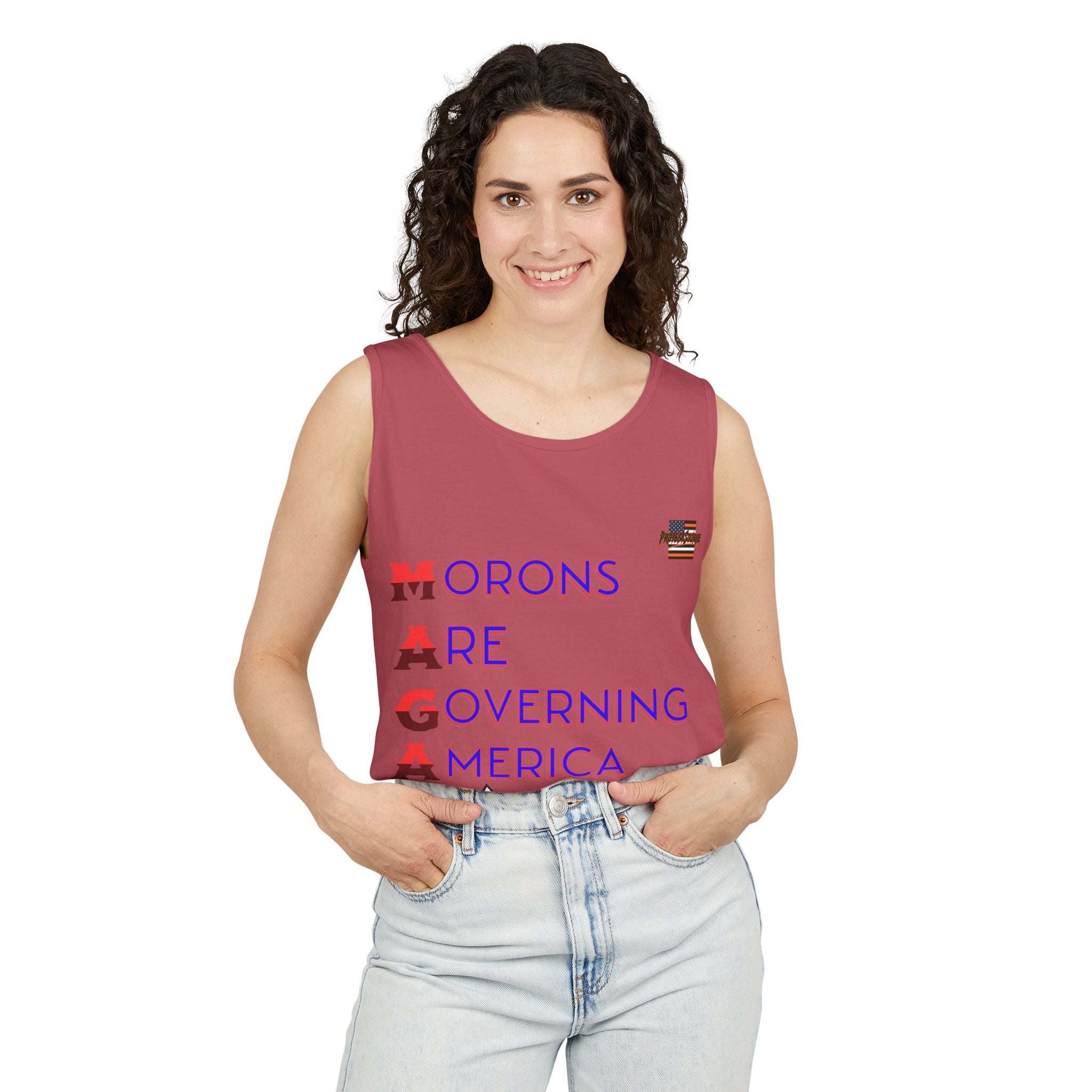 Morons Are Governing America Unisex Cotton Tank Top