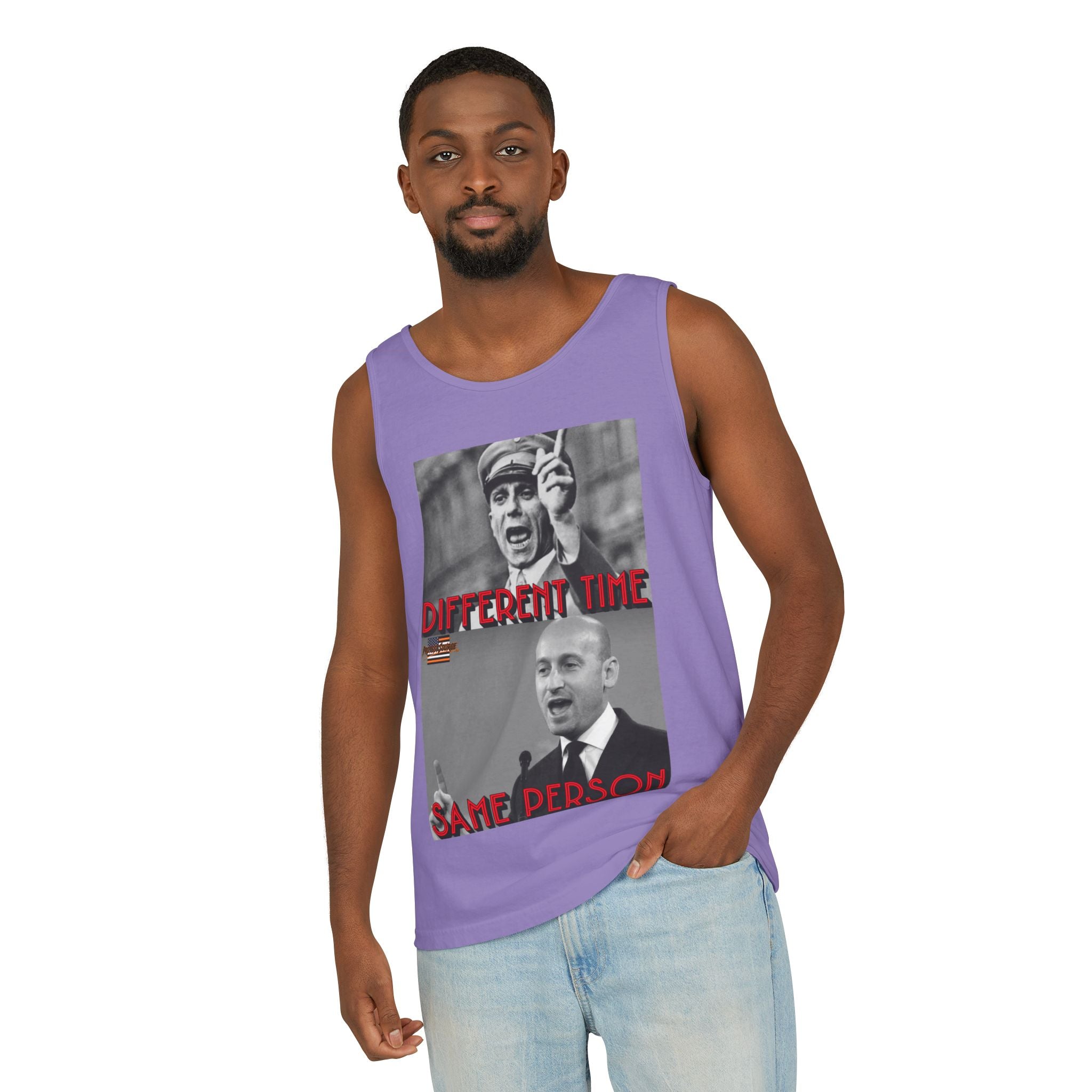 Different Time, Same Person Unisex Cotton Tank Top