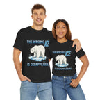 The Wrong ICE is Disappearing Unisex Heavy Cotton Gildan Tee, Casual Wear, Gift for Activists, Comfortable Protest Wear