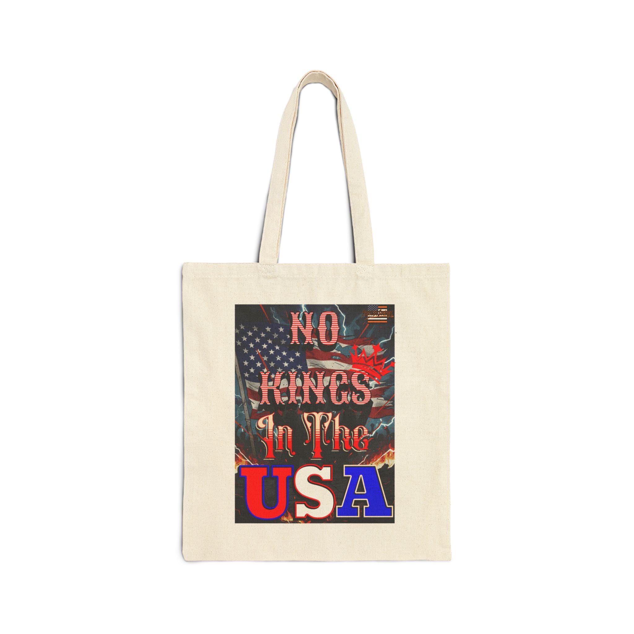 No Kings in the USA Cotton Canvas Tote Bag