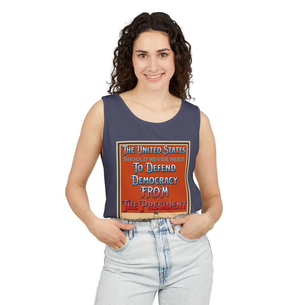 Defending Democracy Unisex Cotton Tank Top
