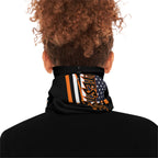 Nobody is Illegal on Stolen Land Winter Neck Gaiter with Drawstring, Protest Gear, Winter Accessories, Outdoor Wear, Gift for Activists, Cozy Neckwarmer