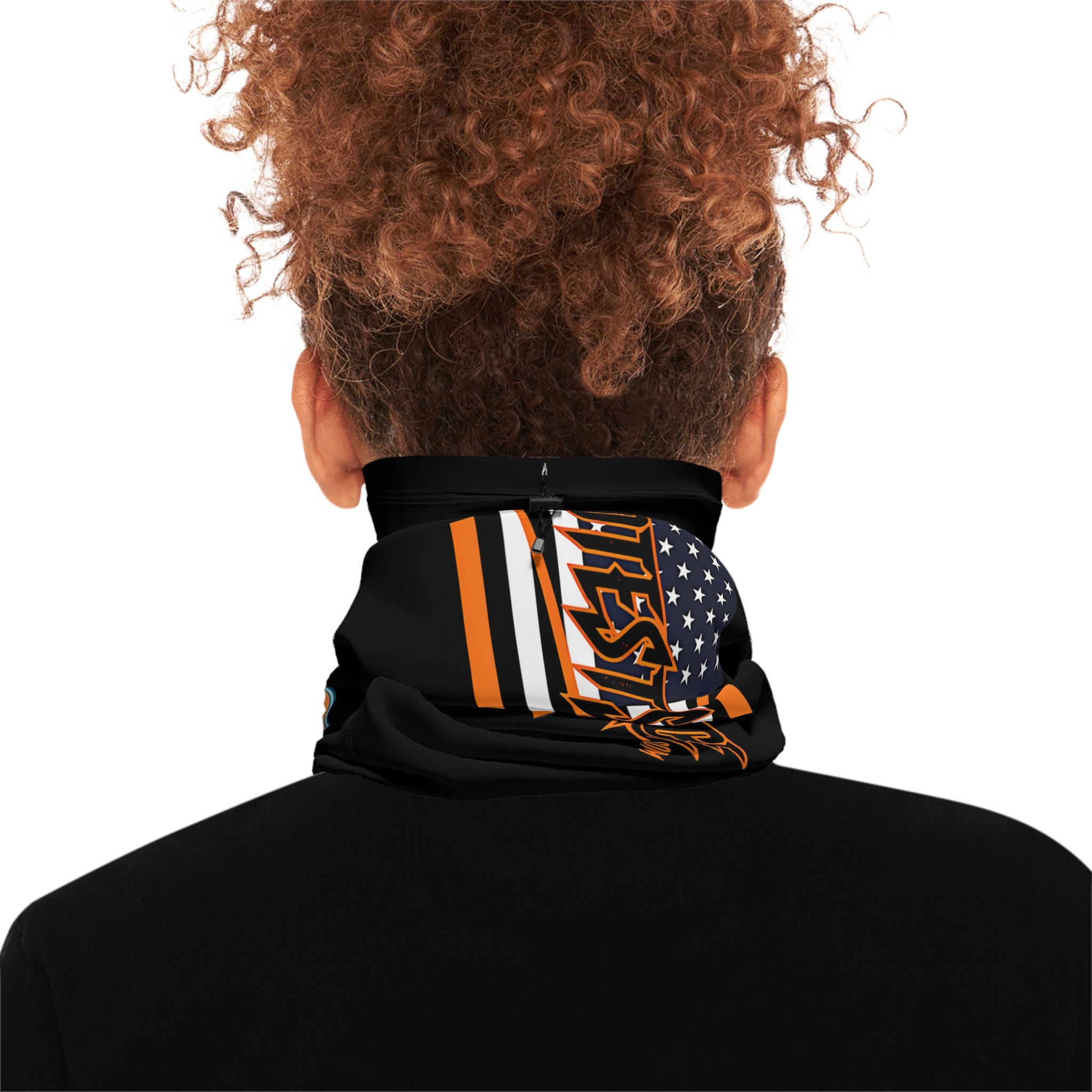 Nobody is Illegal on Stolen Land Winter Neck Gaiter with Drawstring, Protest Gear, Winter Accessories, Outdoor Wear, Gift for Activists, Cozy Neckwarmer