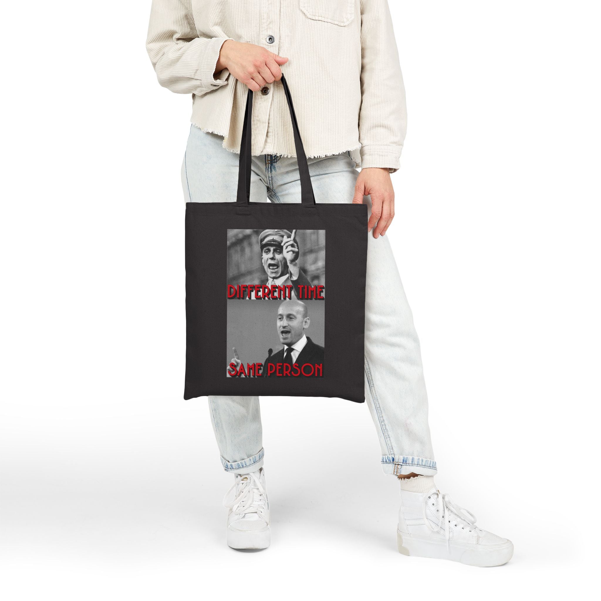Different Time, Same Person Cotton Canvas Tote Bag