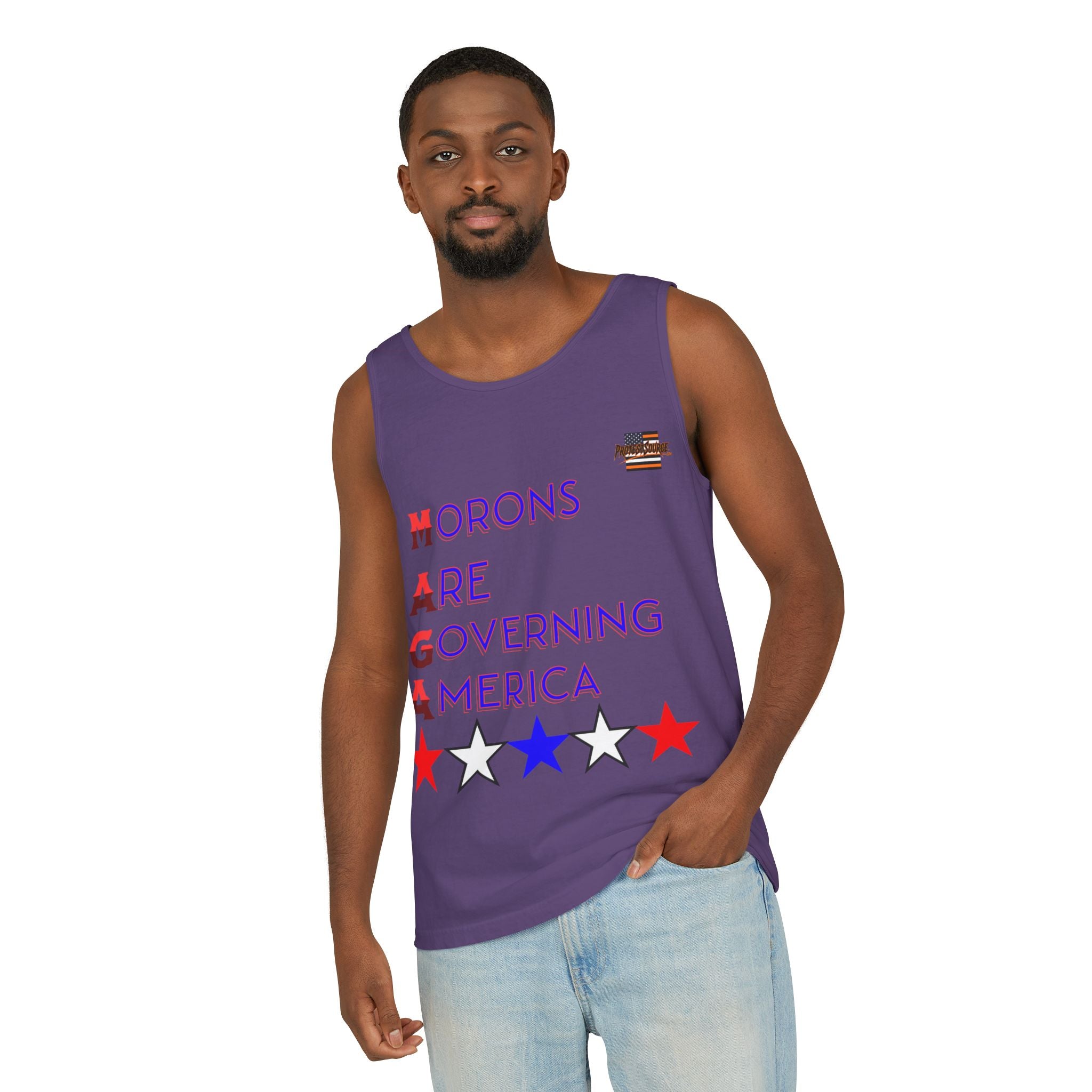 Morons Are Governing America Unisex Cotton Tank Top