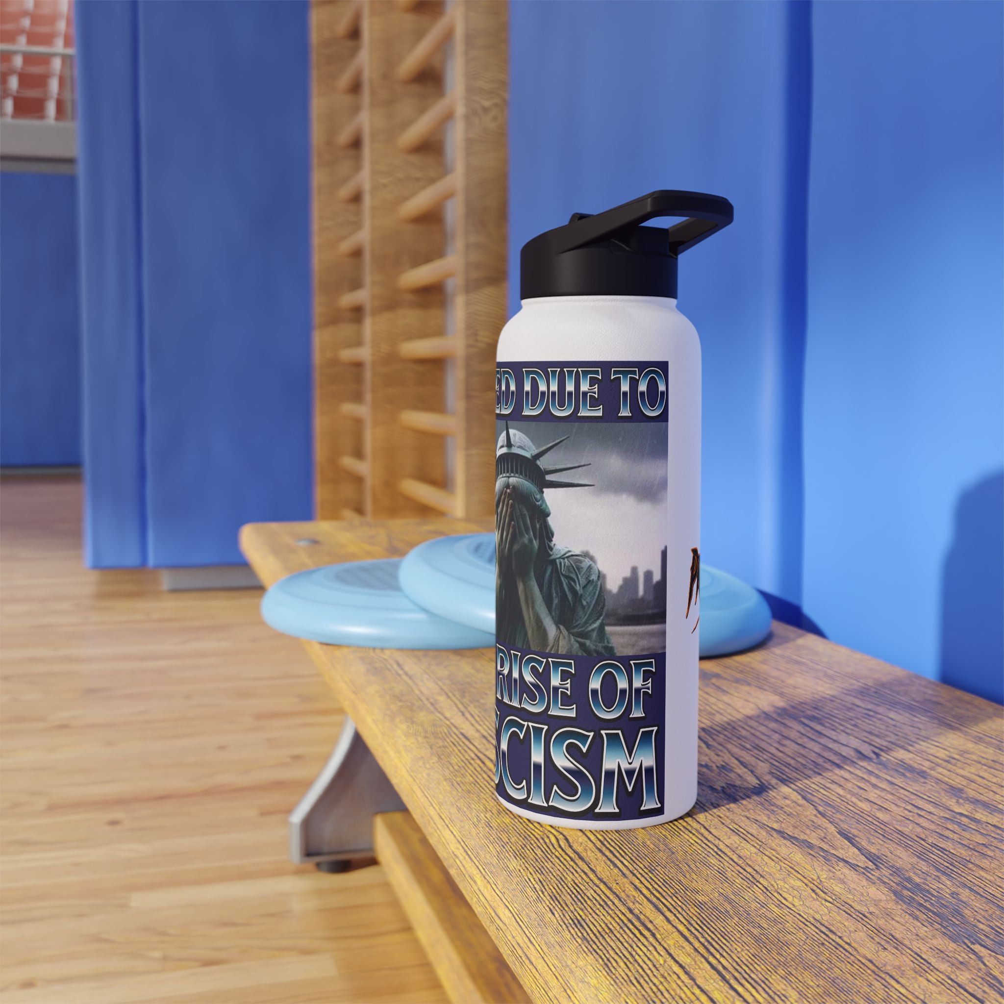 Closed Due to the Rise of Fascism Insulated 32 oz. Water Bottle