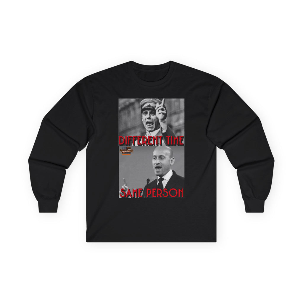 Different Time, Same Person Long Sleeve Cotton Gildan Tee