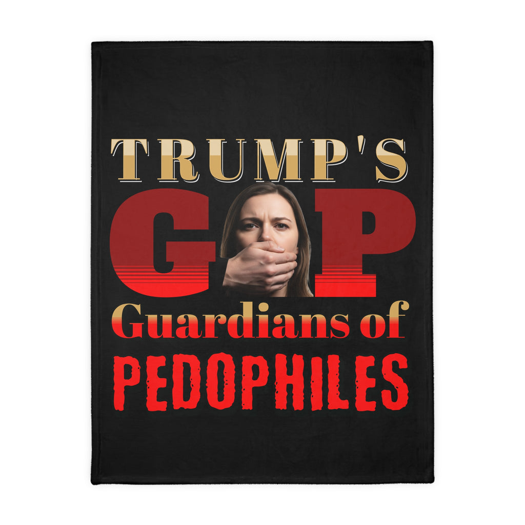 Guardians of Pedophiles 60" x 80" Velveteen Microfiber Blanket