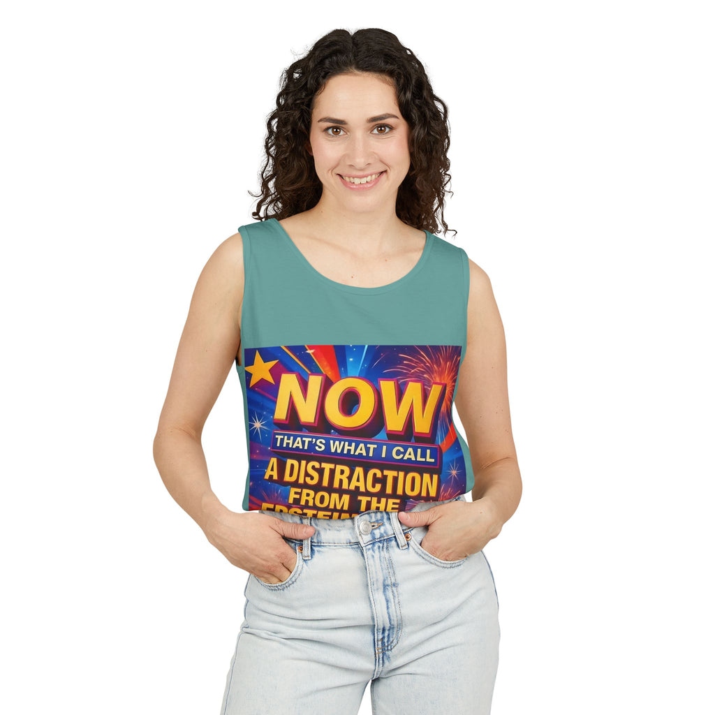 Now That's What I Call A Distraction Unisex Cotton Tank Top