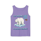 The Wrong ICE is Disappearing Unisex Cotton Tank Top