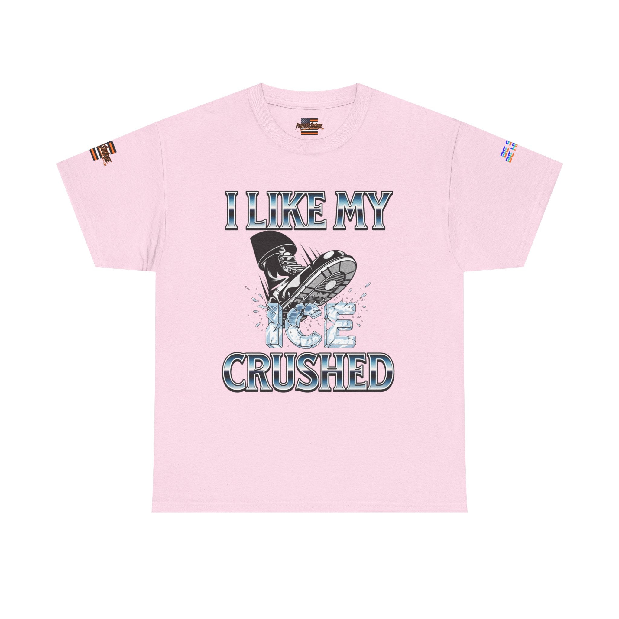 I Like My ICE Crushed Unisex Heavy Cotton Gildan Tee, Casual Wear, Gift for Activists, Comfortable Protest Wear