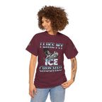 I Like My ICE Crushed Unisex Heavy Cotton Gildan Tee, Casual Wear, Gift for Activists, Comfortable Protest Wear