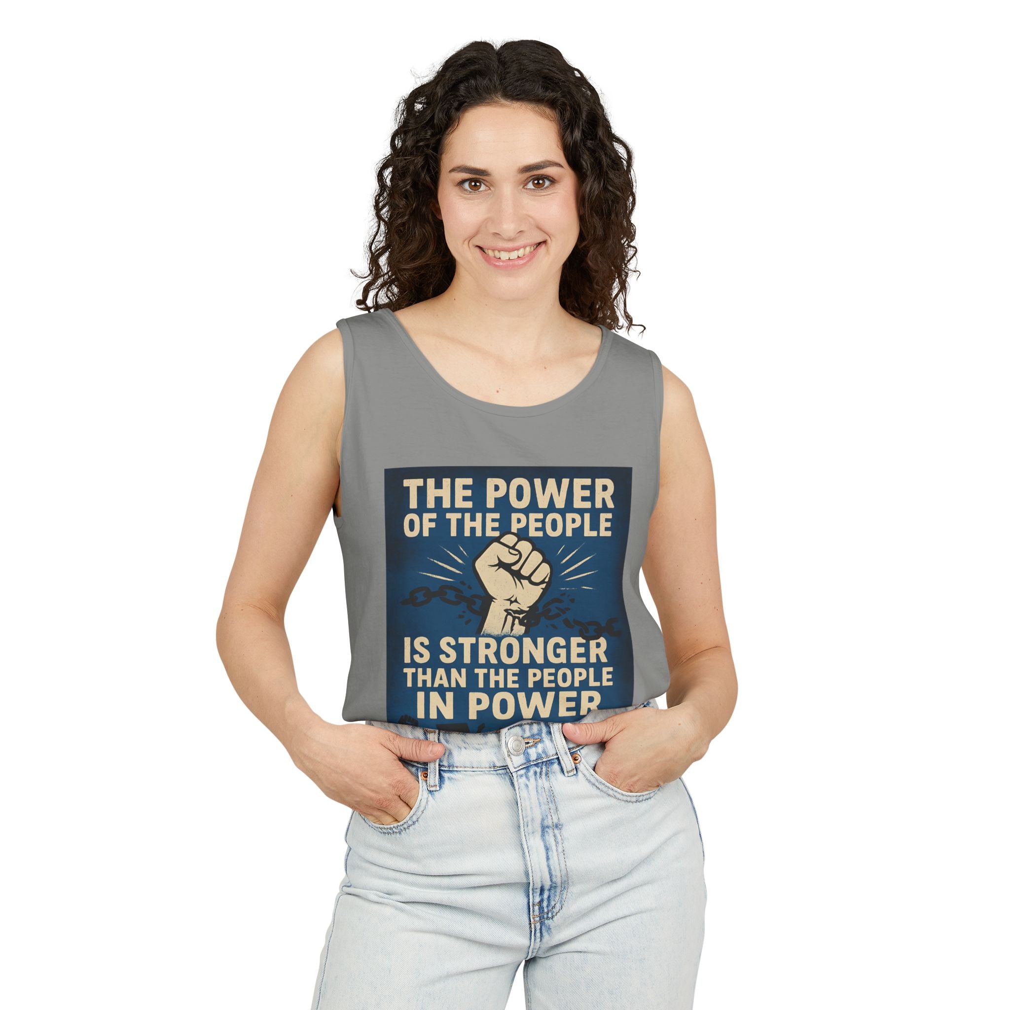 The Power of the People Unisex Cotton Tank Top