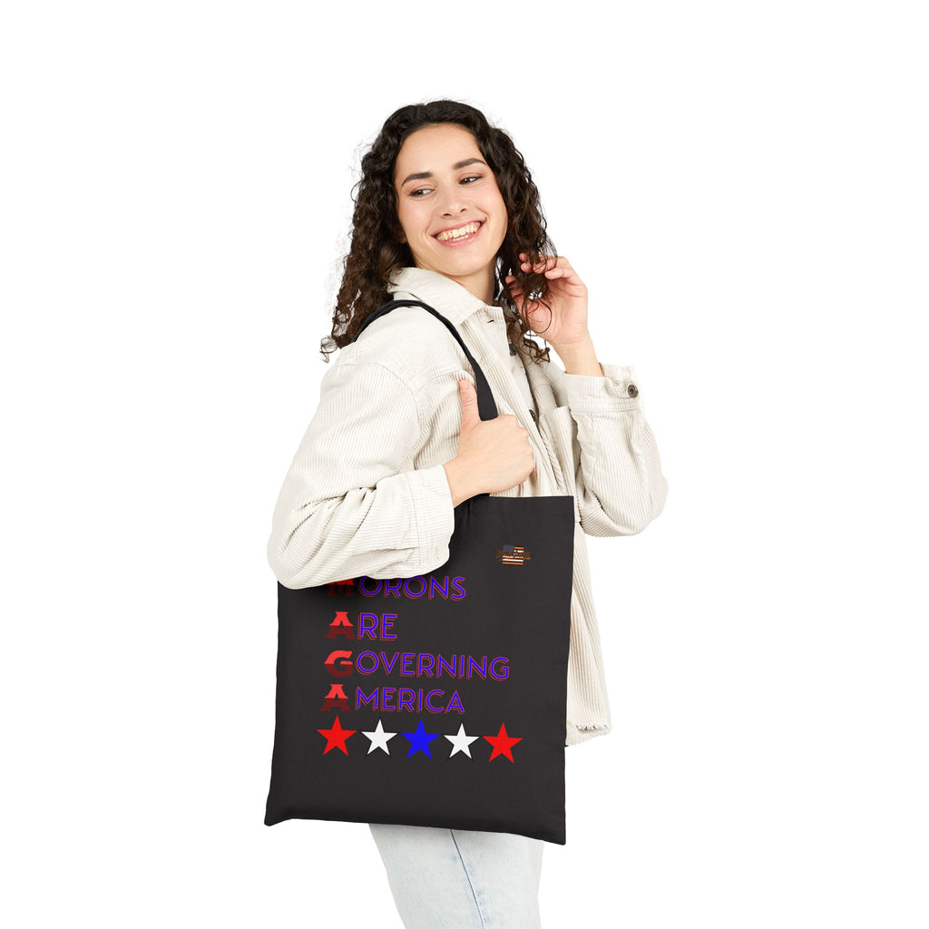 Morons Are Governing America Cotton Canvas Tote Bag