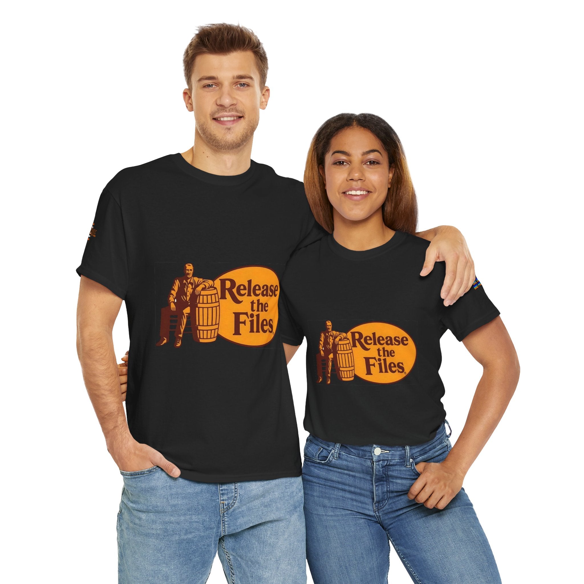 Release the Files Unisex Heavy Cotton Gildan Tee, Casual Wear, Gift for Activists, Comfortable Protest Wear