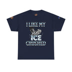 I Like My ICE Crushed Unisex Heavy Cotton Gildan Tee, Casual Wear, Gift for Activists, Comfortable Protest Wear