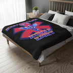 Healthcare is a Human Right 60" X 80" Velveteen Microfiber Blanket